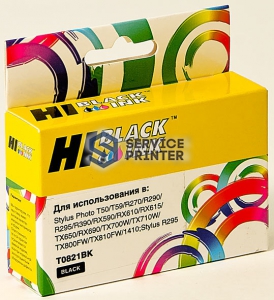  Hi-Black (HB-T0821)  Epson Stylus R270/295/390/RX590/T50, Bk
