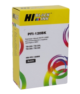  Hi-Black (PFI-120BK)  Canon TM-200/205/300/305, Black