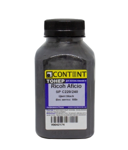  Content  Ricoh Aficio SP C220/240, Bk, 100 , 